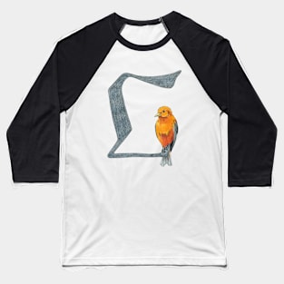 Avian Alphabet L - Akepa Baseball T-Shirt